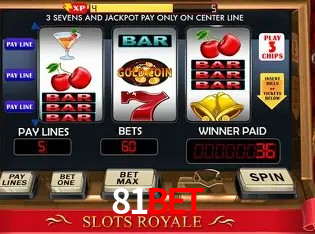 Slots na Plataforma 81Bet